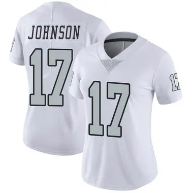 Women's Nike Las Vegas Raiders Tyron Johnson Color Rush Jersey - White Limited