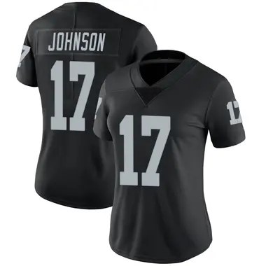 Women's Nike Las Vegas Raiders Tyron Johnson Team Color Vapor Untouchable Jersey - Black Limited