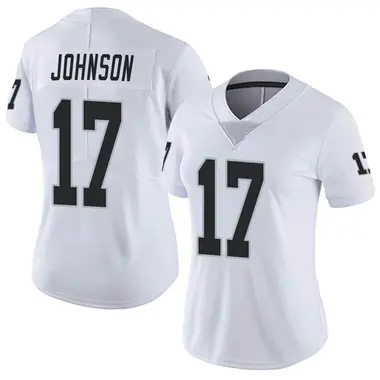 Women's Nike Las Vegas Raiders Tyron Johnson Vapor Untouchable Jersey - White Limited