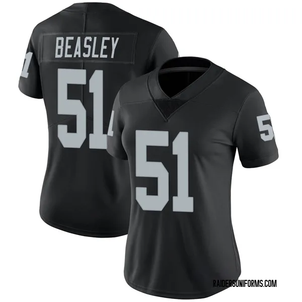 Women's Nike Las Vegas Raiders Vic Beasley Team Color Vapor Untouchable Jersey - Black Limited