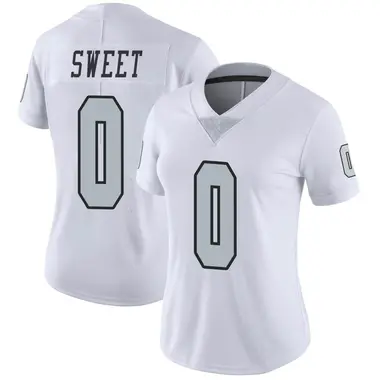 Women's Nike Las Vegas Raiders William Sweet Color Rush Jersey - White Limited