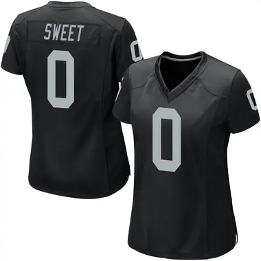 Women's Nike Las Vegas Raiders William Sweet Team Color Jersey - Black Game