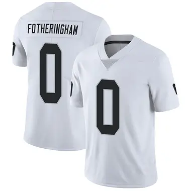 Youth Nike Las Vegas Raiders Cole Fotheringham Vapor Untouchable Jersey - White Limited