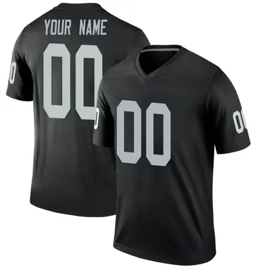 Youth Nike Las Vegas Raiders Custom Jersey - Black Legend