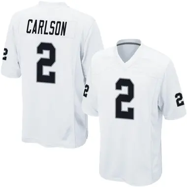 Youth Nike Las Vegas Raiders Daniel Carlson Jersey - White Game