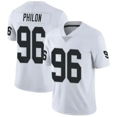 Youth Nike Las Vegas Raiders Darius Philon Vapor Untouchable Jersey - White Limited