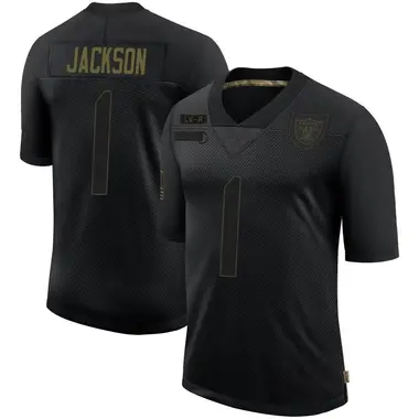 Youth Nike Las Vegas Raiders DeSean Jackson 2020 Salute To Service Jersey - Black Limited