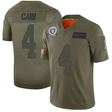 Youth Nike Las Vegas Raiders Derek Carr 2019 Salute to Service Jersey - Camo Limited