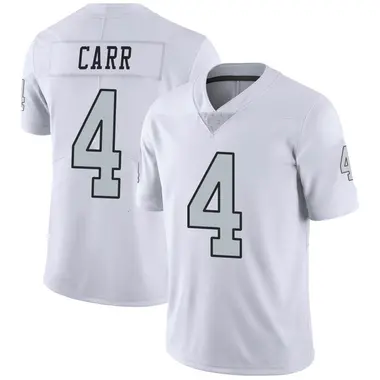 Youth Nike Las Vegas Raiders Derek Carr Color Rush Jersey - White Limited