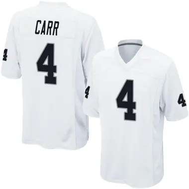 Youth Nike Las Vegas Raiders Derek Carr Jersey - White Game