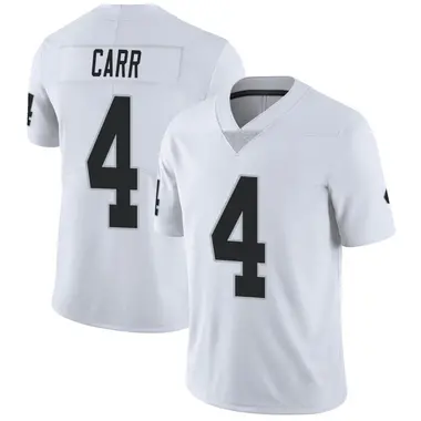 Youth Nike Las Vegas Raiders Derek Carr Vapor Untouchable Jersey - White Limited