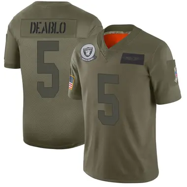 Youth Nike Las Vegas Raiders Divine Deablo 2019 Salute to Service Jersey - Camo Limited