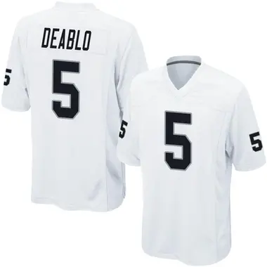 Youth Nike Las Vegas Raiders Divine Deablo Jersey - White Game