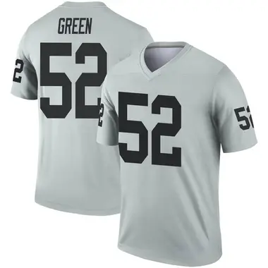 Youth Nike Las Vegas Raiders Gerri Green Inverted Silver Jersey - Legend