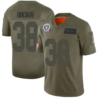 Youth Nike Las Vegas Raiders Jordan Brown 2019 Salute to Service Jersey - Camo Limited
