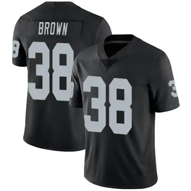 Youth Nike Las Vegas Raiders Jordan Brown Team Color Vapor Untouchable Jersey - Black Limited