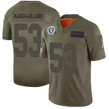 Youth Nike Las Vegas Raiders Justin March-Lillard 2019 Salute to Service Jersey - Camo Limited