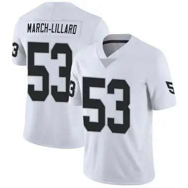 Youth Nike Las Vegas Raiders Justin March-Lillard Vapor Untouchable Jersey - White Limited