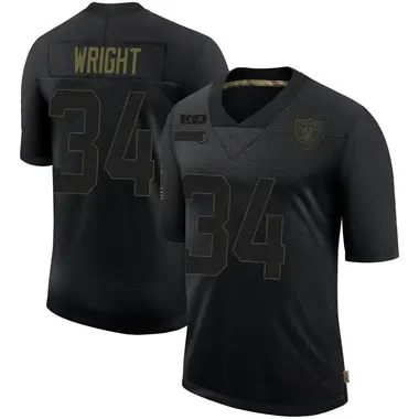Youth Nike Las Vegas Raiders K.J. Wright 2020 Salute To Service Jersey - Black Limited