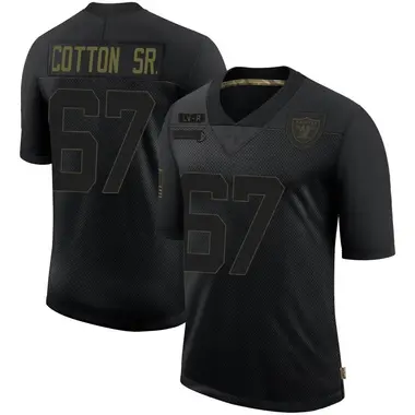 Youth Nike Las Vegas Raiders Lester Cotton Sr. 2020 Salute To Service Jersey - Black Limited