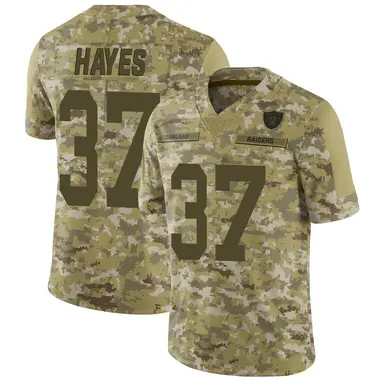 Youth Nike Las Vegas Raiders Lester Hayes 2018 Salute to Service Jersey - Camo Limited