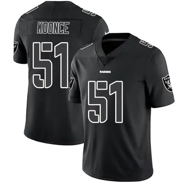 Youth Nike Las Vegas Raiders Malcolm Koonce Jersey - Black Impact Limited