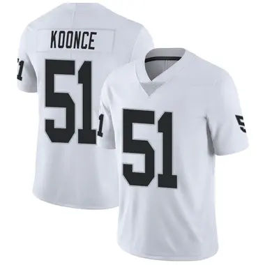 Youth Nike Las Vegas Raiders Malcolm Koonce Vapor Untouchable Jersey - White Limited