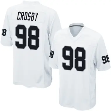 Youth Nike Las Vegas Raiders Maxx Crosby Jersey - White Game