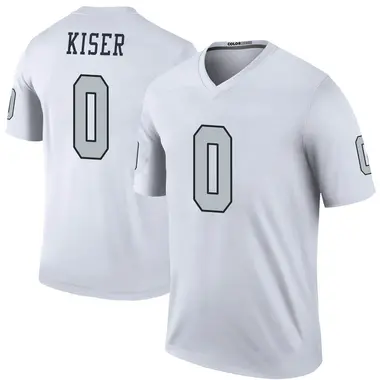 Youth Nike Las Vegas Raiders Micah Kiser Color Rush Jersey - White Legend