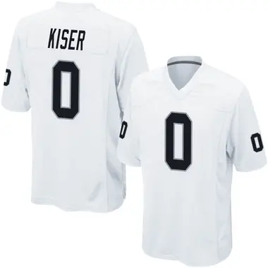 Youth Nike Las Vegas Raiders Micah Kiser Jersey - White Game