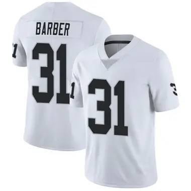Youth Nike Las Vegas Raiders Peyton Barber Vapor Untouchable Jersey - White Limited