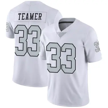 Youth Nike Las Vegas Raiders Roderic Teamer Color Rush Jersey - White Limited