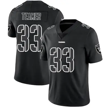 Youth Nike Las Vegas Raiders Roderic Teamer Jersey - Black Impact Limited