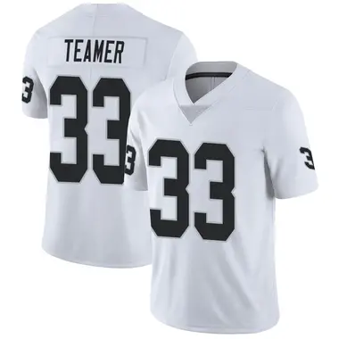 Youth Nike Las Vegas Raiders Roderic Teamer Vapor Untouchable Jersey - White Limited