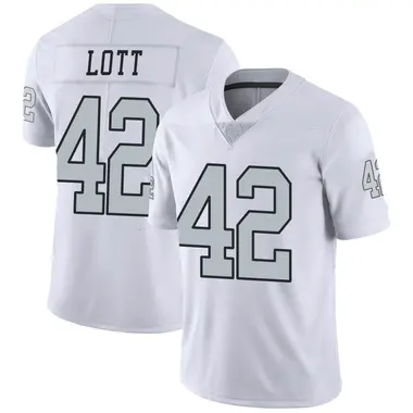 Youth Nike Las Vegas Raiders Ronnie Lott Color Rush Jersey - White Limited