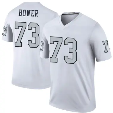 Youth Nike Las Vegas Raiders Tashawn Bower Color Rush Jersey - White Legend