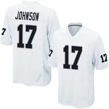 Youth Nike Las Vegas Raiders Tyron Johnson Jersey - White Game